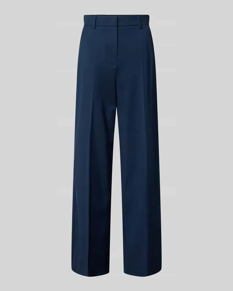 Max Mara Weite Hose aus reiner Schurwolle Modell 'VISIVO Marine
