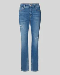 MAC Jeans Slim Fit Used-Look-Jeans Modell 'California Blau