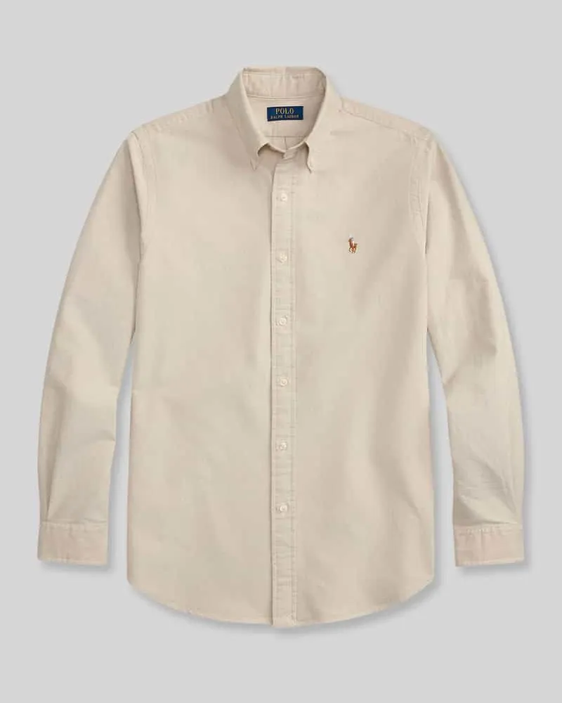 Ralph Lauren Relaxed Fit Freizeithemd aus reiner Baumwolle Beige