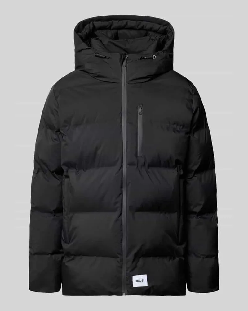 khujo Regular Fit Steppjacke mit Kapuze Modell 'SILAS Black