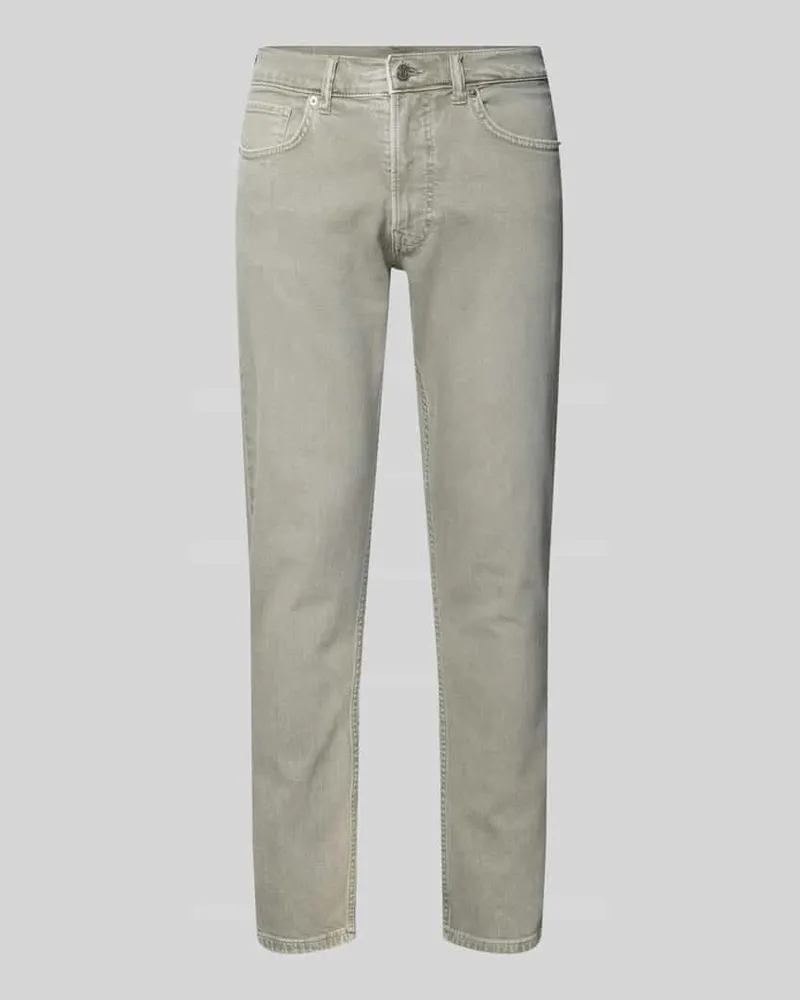 Pepe Jeans Tapered Fit Jeans aus Baumwoll-Mix Modell 'STANLEY Khaki