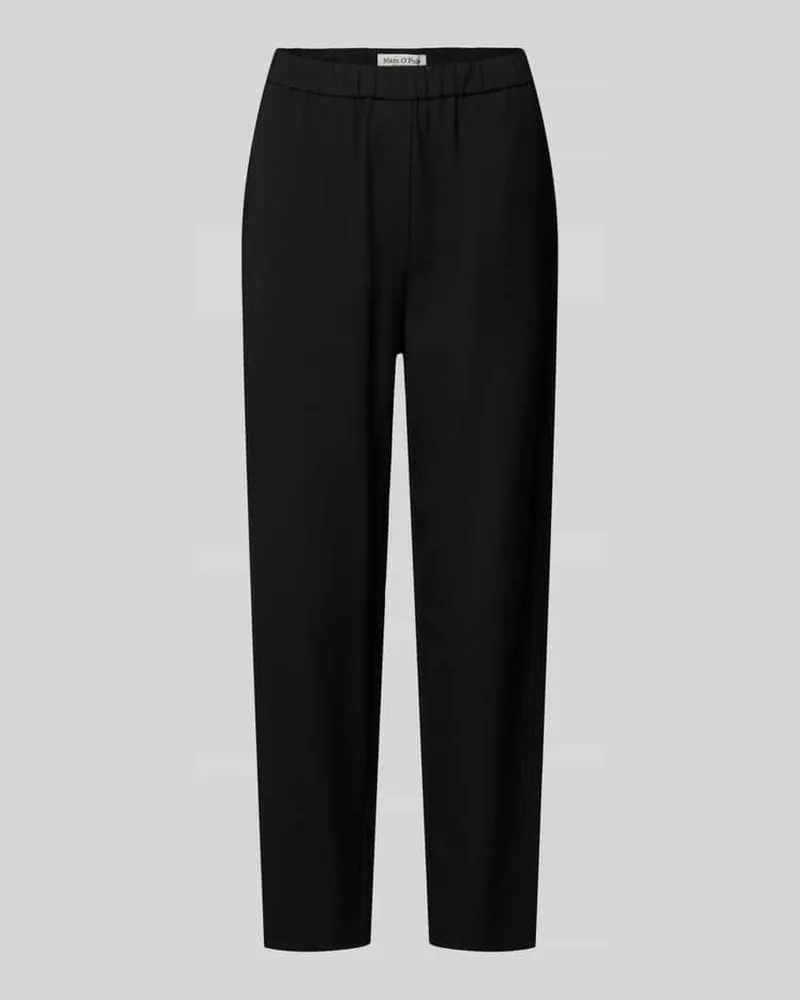 Marc O'Polo Schmale Hose mit Viskose-Anteil Black