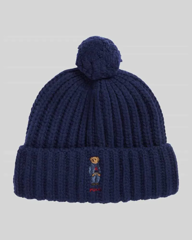 Ralph Lauren Mütze aus Schurwoll-Mix Marine