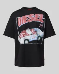 Diesel T-Shirt mit Motiv-Print Black