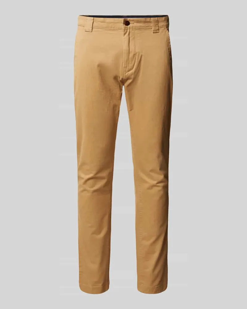 Tommy Hilfiger Regular Fit Chino aus Baumwoll-Mix Modell 'SCANTON Beige