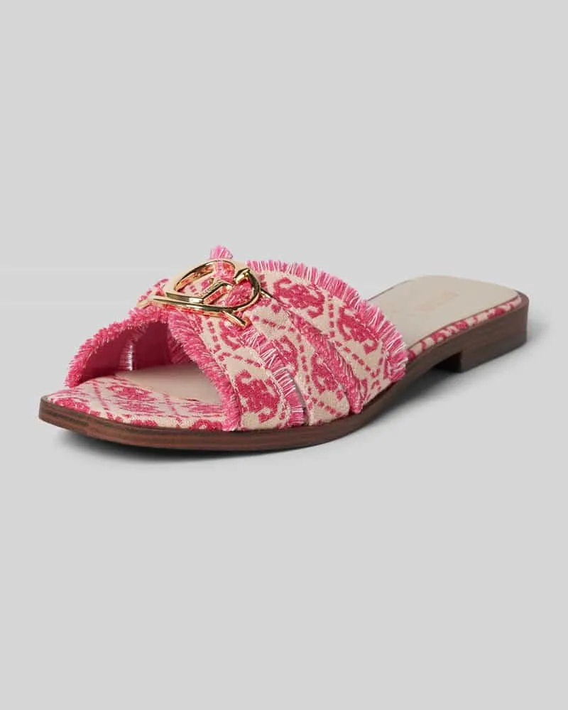 Guess Slides mit Label-Detail Modell 'SYMO Pink