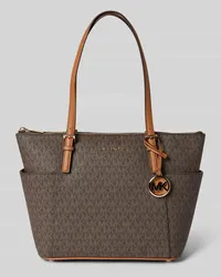 Michael Kors Handtasche mit Label-Details Modell 'JET SET Mittelbraun