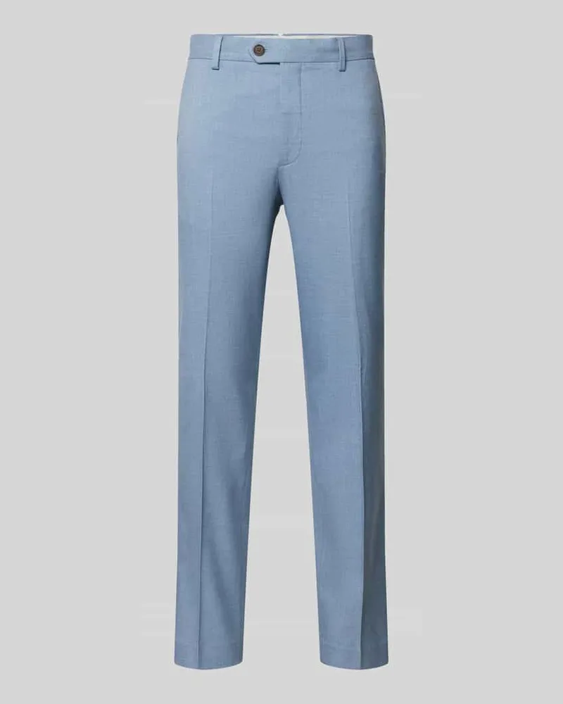 VETEMENTS Slim Fit Anzughose aus Viskose-Mix Modell 'MAX-LANO Blau