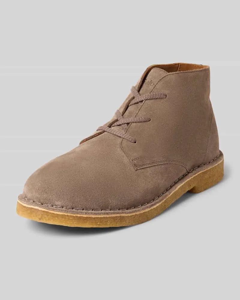 Selected Homme Boots aus Rindsvelours Modell 'RICCO Beige