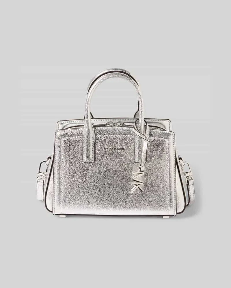 Michael Kors Handtasche aus Leder mit Tragehenkel Modell 'LAILA XS Silber