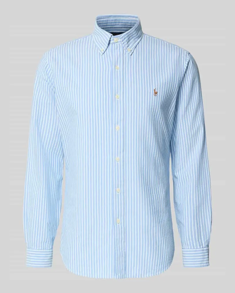 Ralph Lauren Regular Fit Freizeithemd aus reiner Baumwolle Blau
