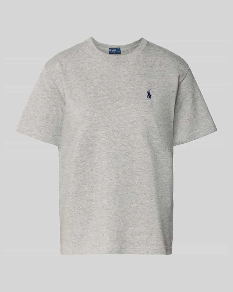 Ralph Lauren T-Shirt mit Label-Stitching Mittelgrau