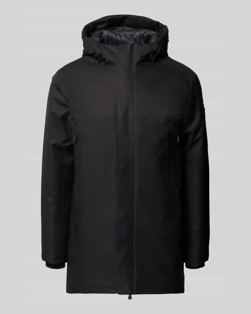 HUGO BOSS Regular Fit Parka aus wasserdichtem Material Modell 'HEXATECH Black