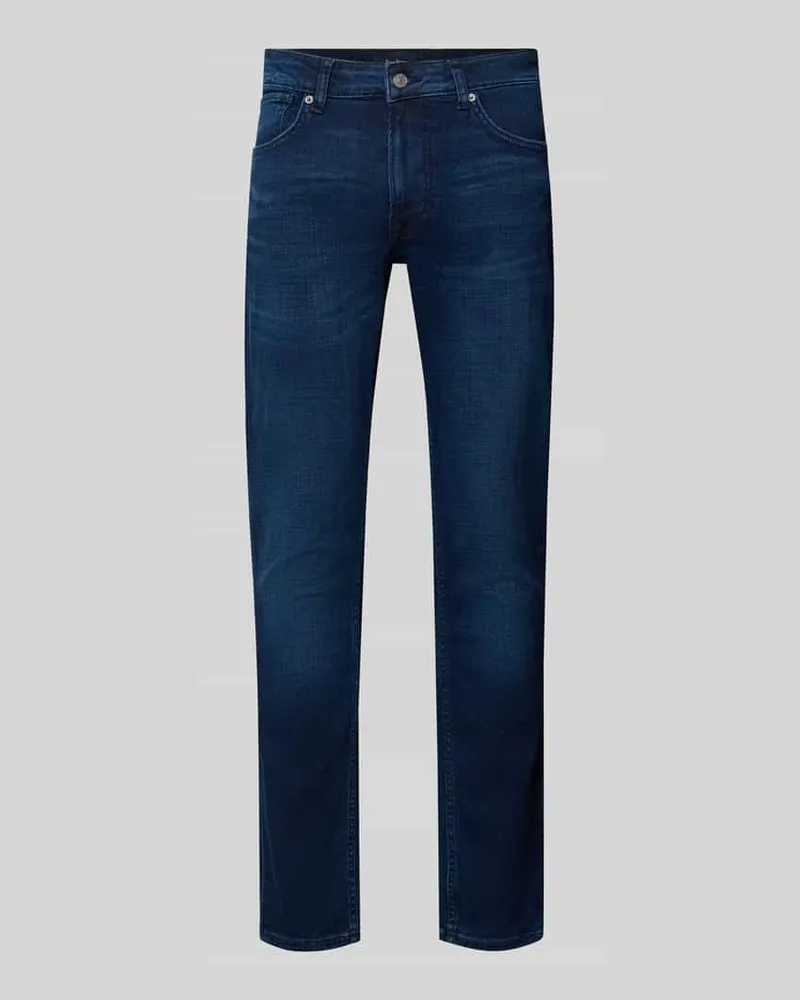 Pepe Jeans Tapered Fit Jeans aus Baumwoll-Mix Modell 'Stanley Jeansblau