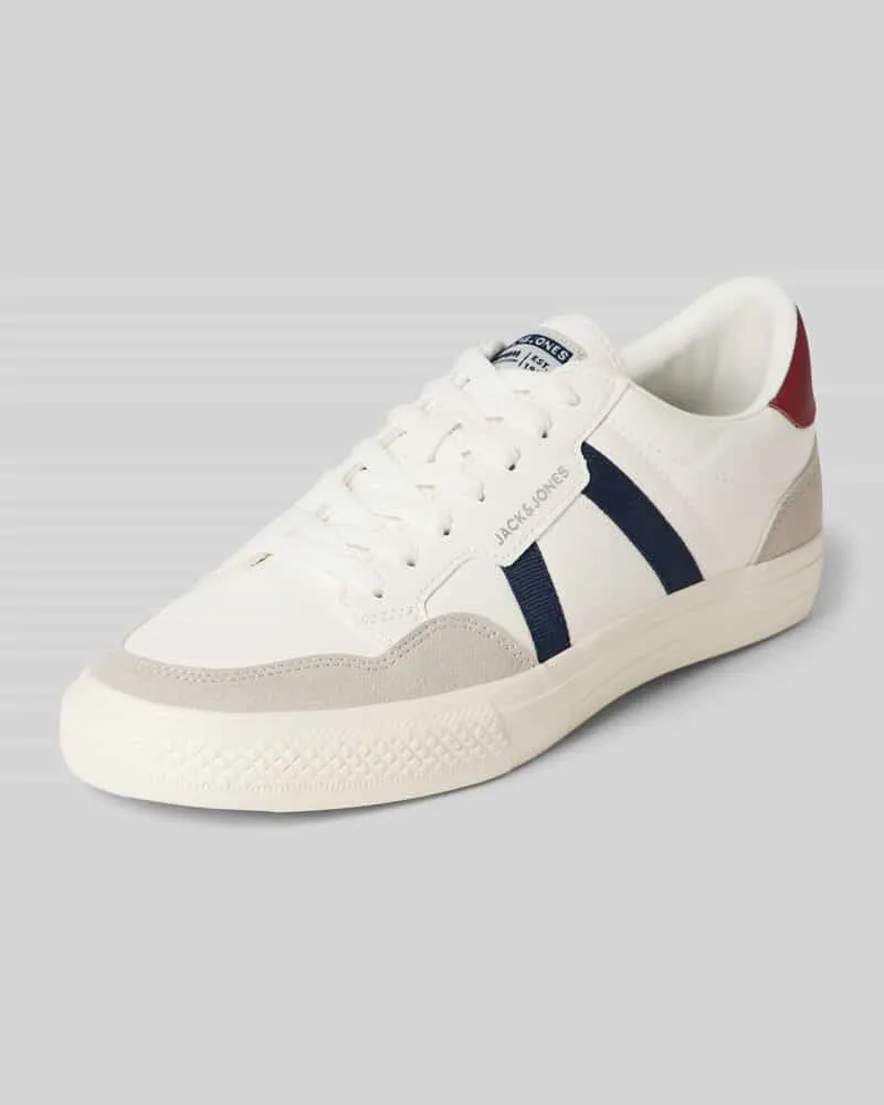 Jack & Jones Sneaker mit Label-Print Weiss