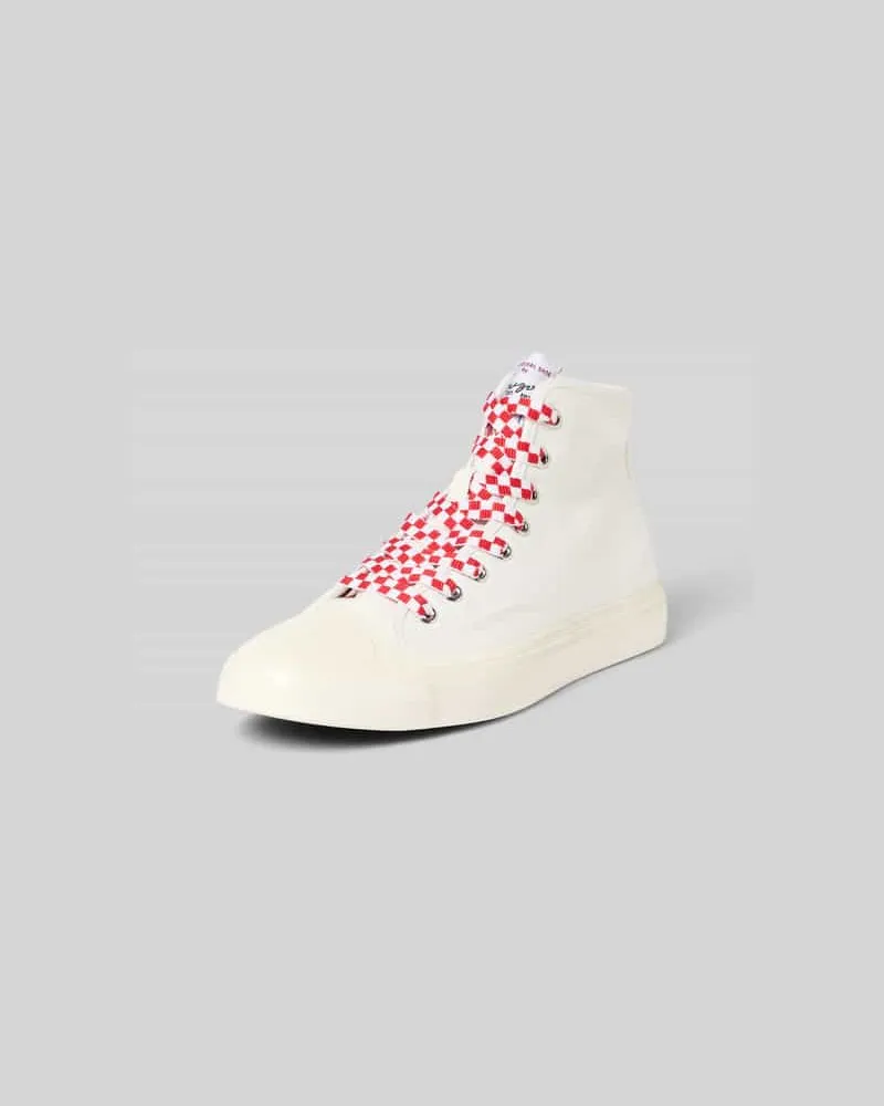 Kenzo High-Top-Sneaker mit Label-Patch Offwhite