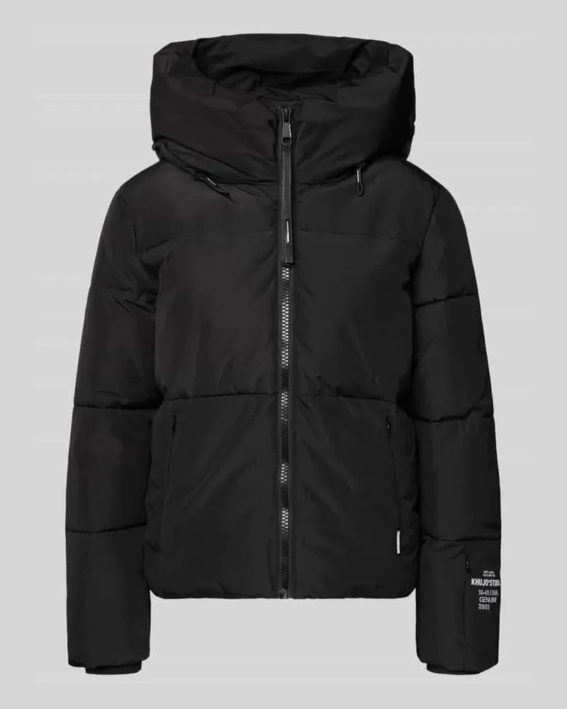 khujo Steppjacke mit Reißverschlusstaschen Modell 'AUDREY MATT Black