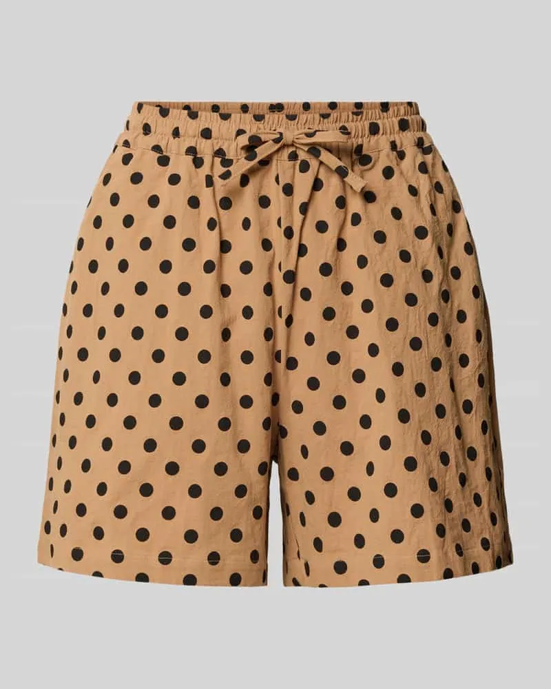 Lollys Laundry Shorts mit Eingrifftaschen Modell 'Rita Camel