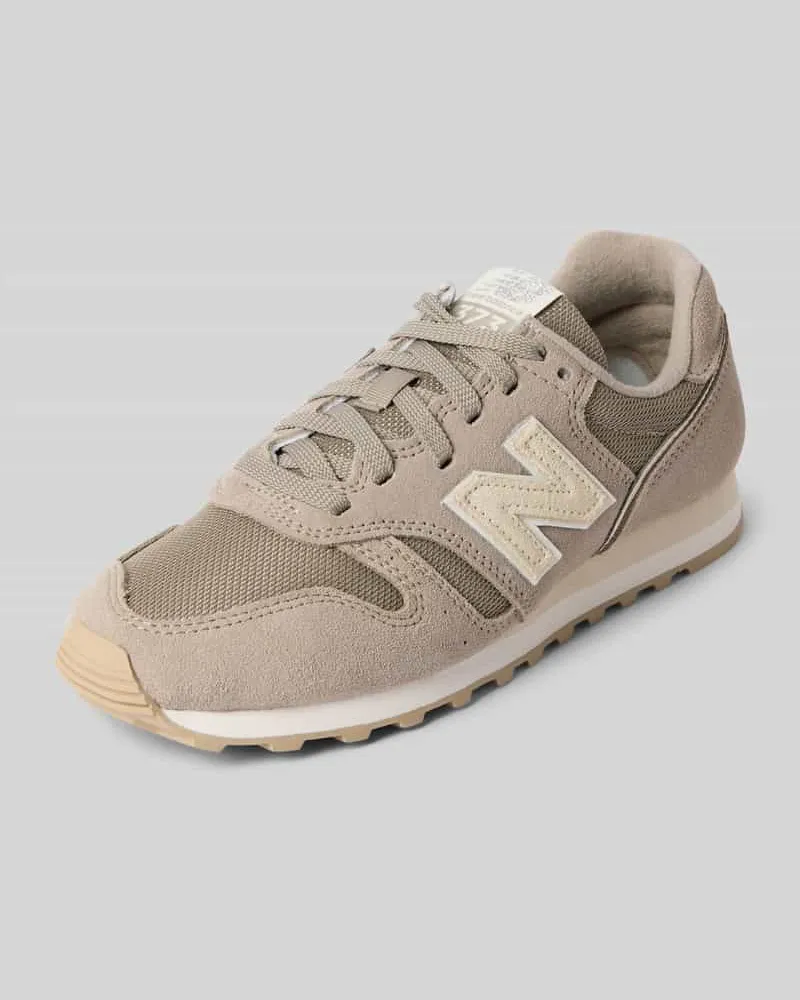 New Balance Sneaker mit Label-Patch Modell '373 Offwhite