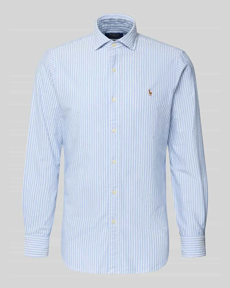 Ralph Lauren Regular Fit Freizeithemd aus reiner Baumwolle Blau