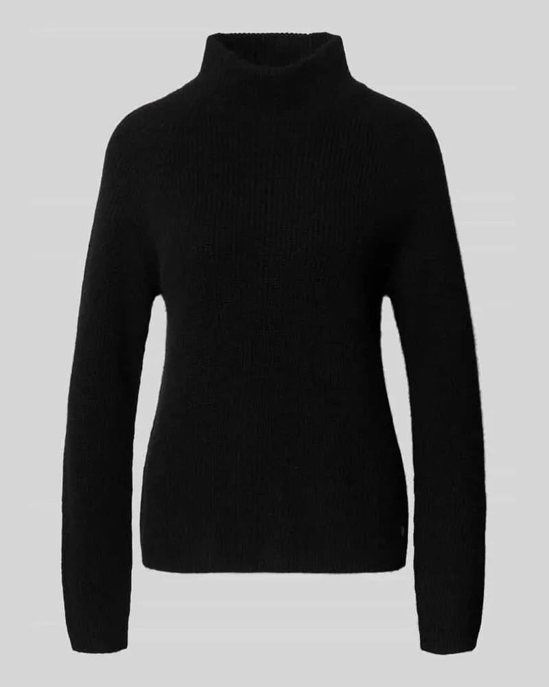 Fynch-Hatton Strickpullover aus Kaschmir mit Stehkragen Black