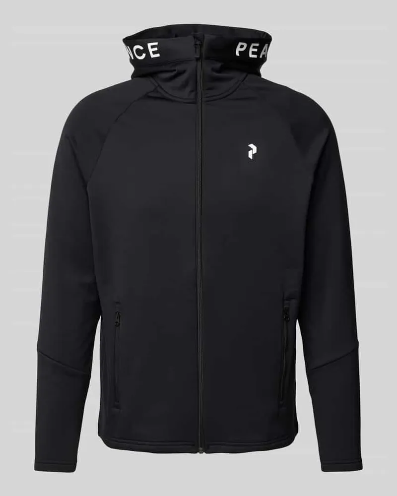 Peak Performance Sweatjacke mit Kapuze Black