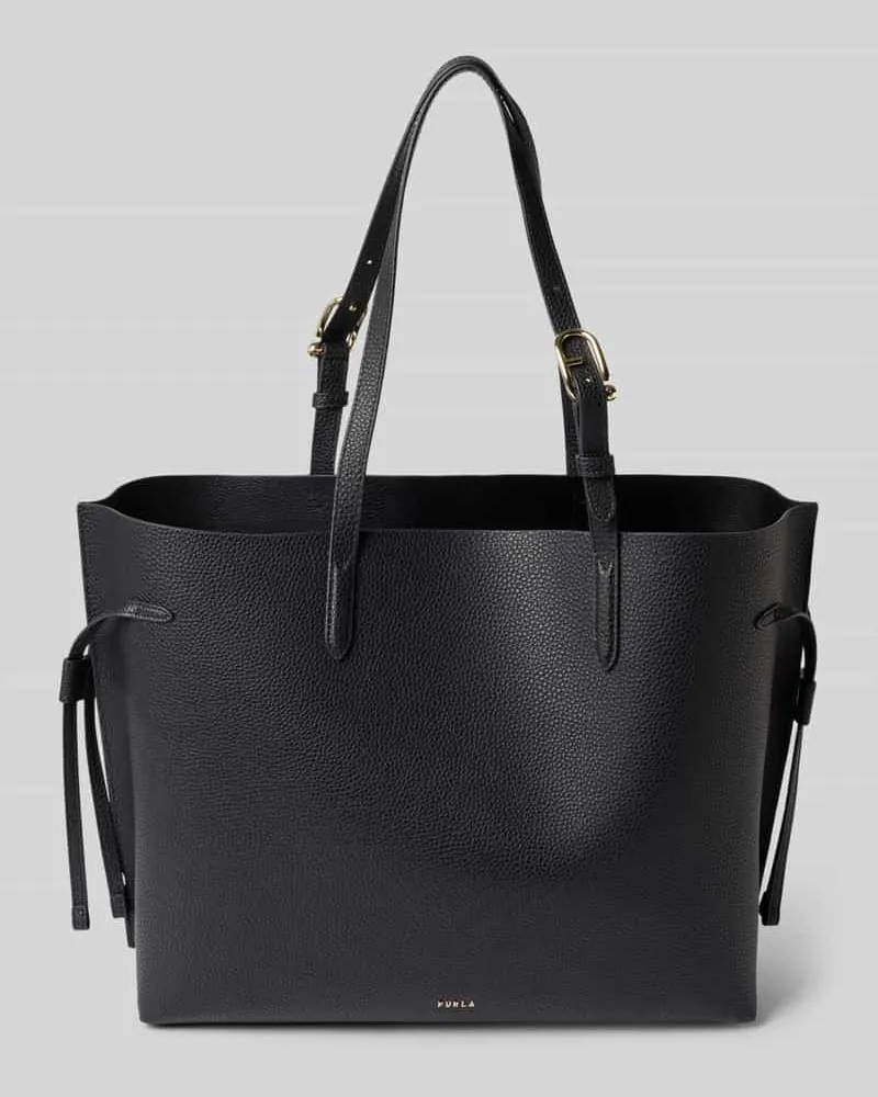 Furla Handtasche aus echtem Leder mit Logo-Detail Modell 'Ava Black