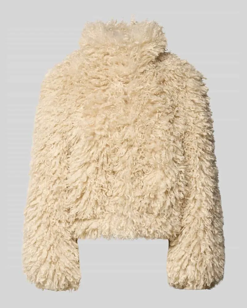 Samsøe & Samsøe Jacke mit Reißverschluss und Knopfleiste Ecru