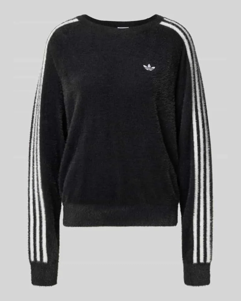 adidas Regular Fit Sweatshirt mit Logo-Stitching Modell 'Holiday Black