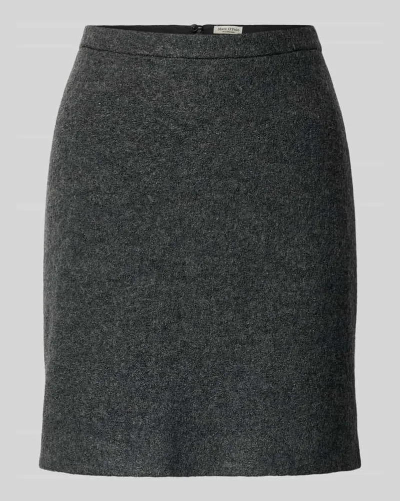 Marc O'Polo Regular Fit Mini-Rock aus Viskose-Mix Dunkelgrau
