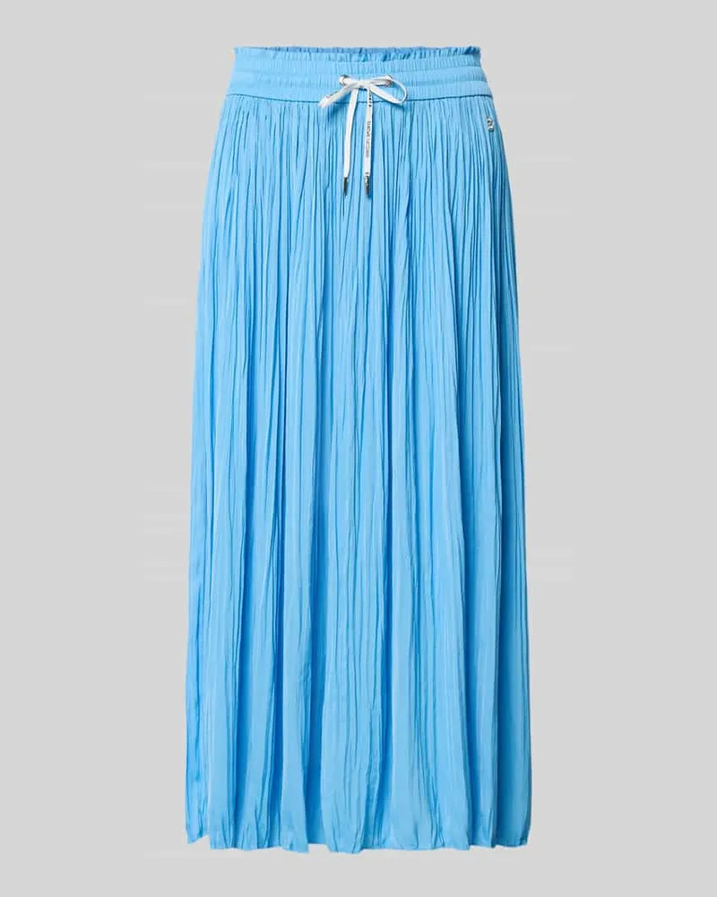 Marc Cain Midirock in Falten-Optik Sky