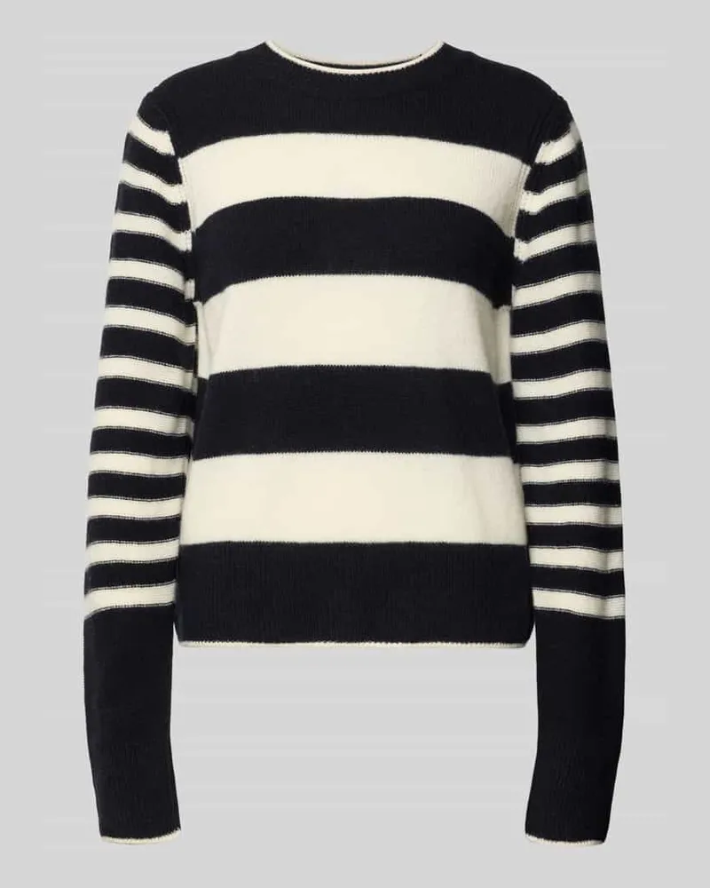 Marc O'Polo Regular Fit Strickpullover aus reiner Schurwolle Marine