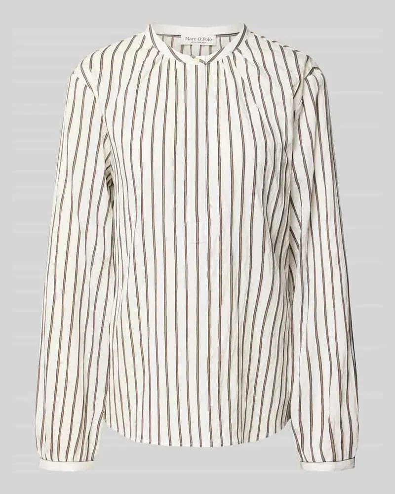 Marc O'Polo Regular Fit Langarmbluse aus Modal-Mix Offwhite