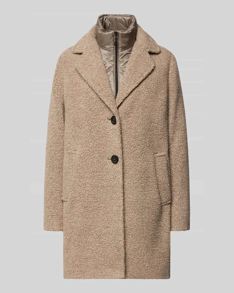 Gil Bret Mantel aus Teddyfell Beige