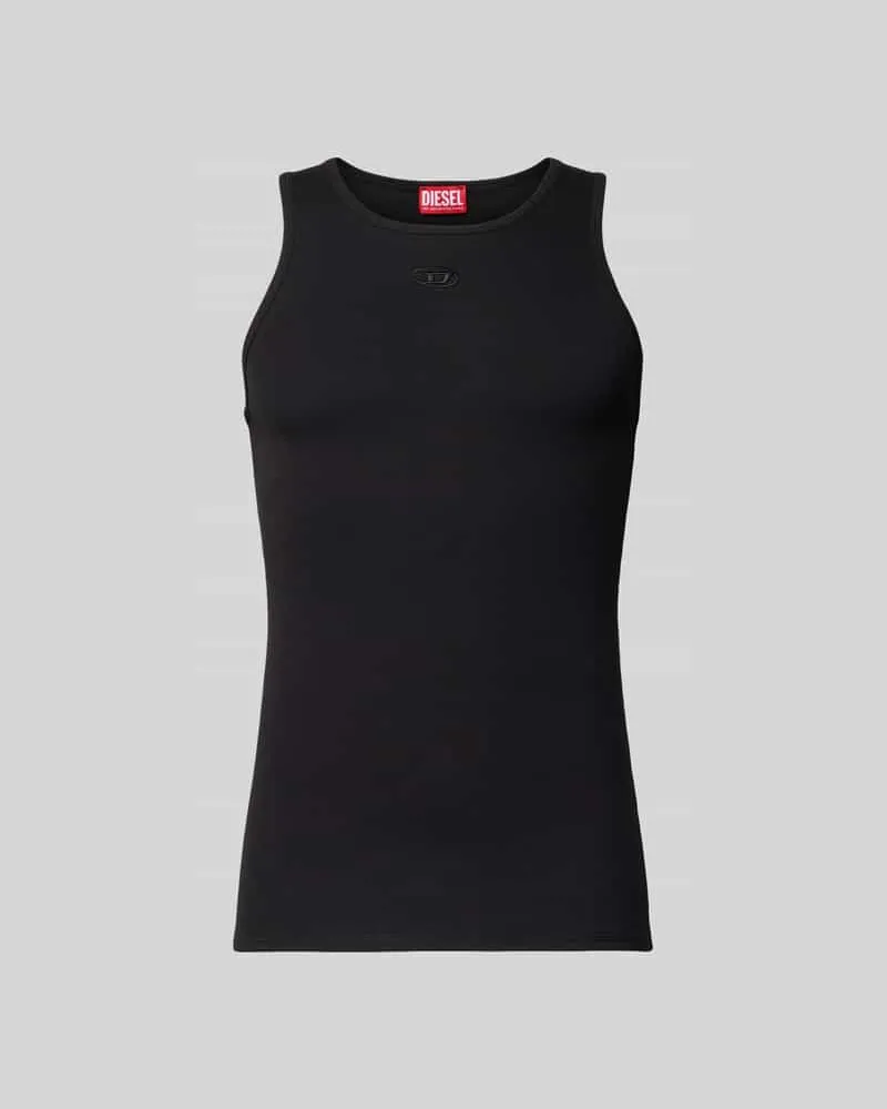 Diesel Tanktop mit Label-Stitching Black