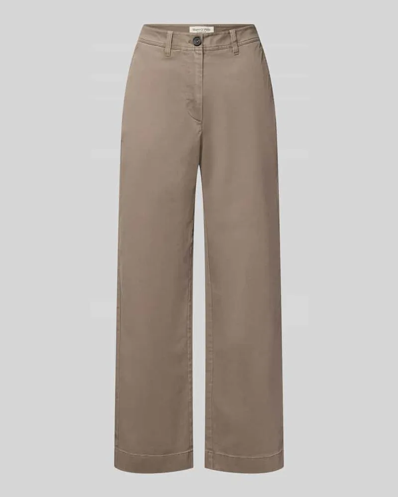 Marc O'Polo Regular Fit Chino aus Baumwoll-Lyocell-Mix Taupe