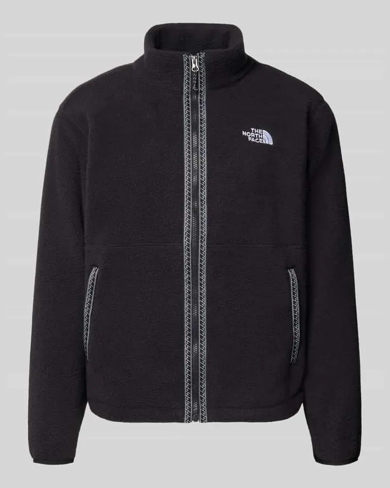 The North Face Regular Fit Fleecejacke mit Logo-Stitching Black