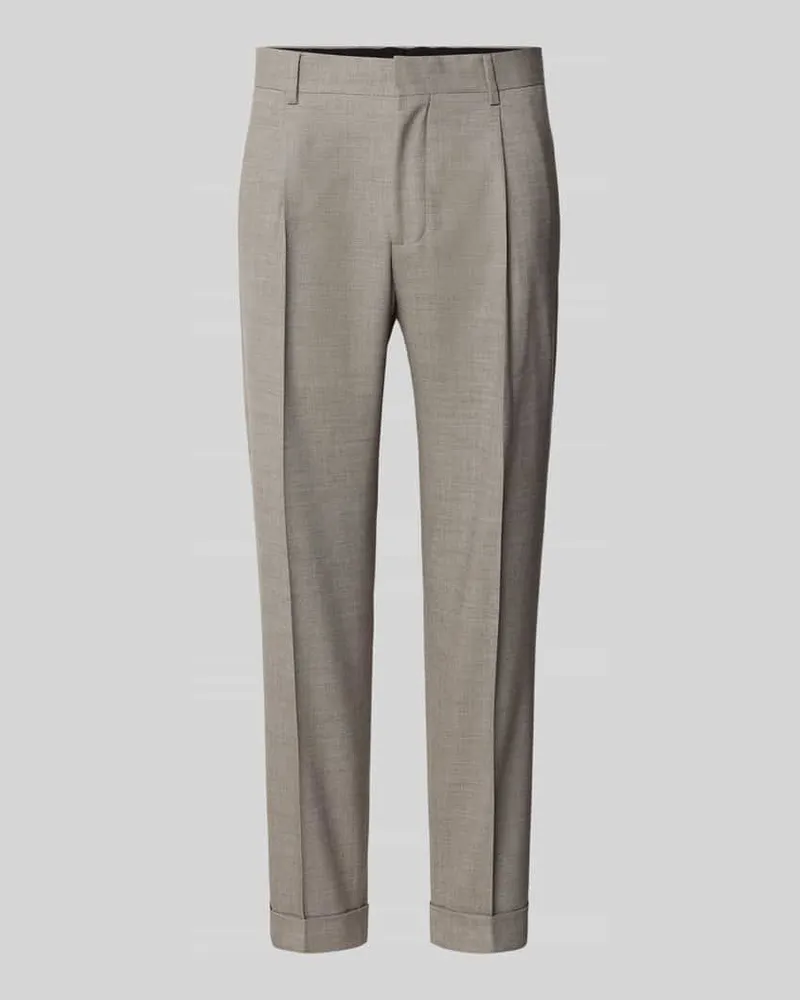 Strellson Regular Fit Anzughose mit Wollanteil Modell 'LUIS Beige