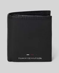 Tommy Hilfiger Portemonnaie aus Rindsleder mit Label-Detail Black