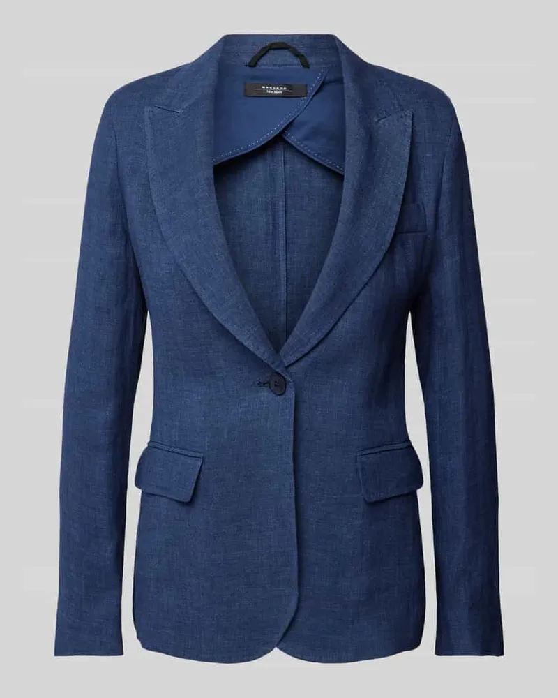 Max Mara Blazer mit Pattentaschen Modell 'NALUT Marine