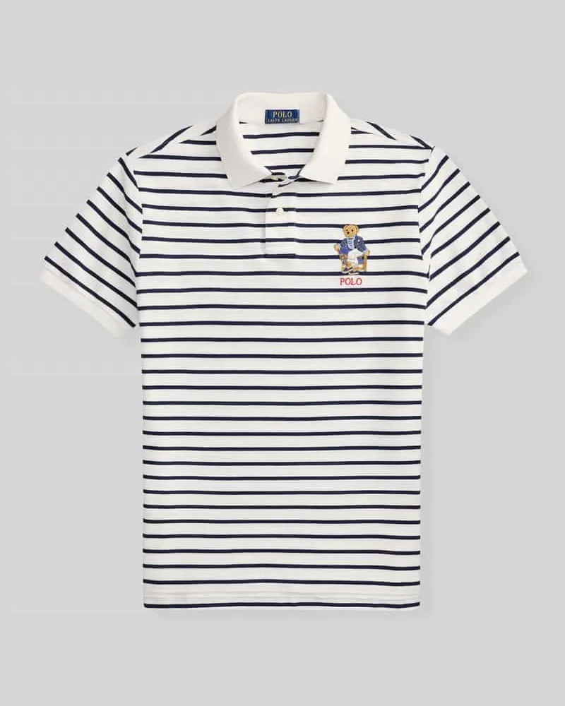 Ralph Lauren Regular Fit Poloshirt mit Polo-Bear-Detail Weiss