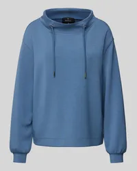 monari Sweatshirt mit Tunnelzug Blau