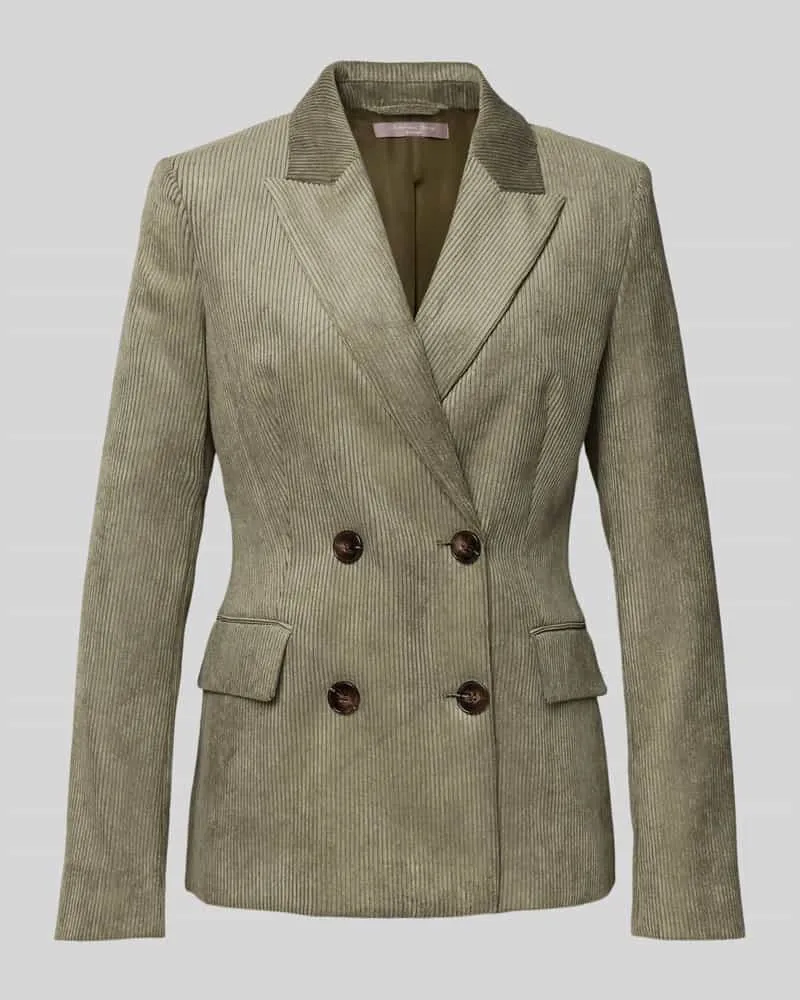 Christian Berg Blazer mit Strukturmuster Khaki