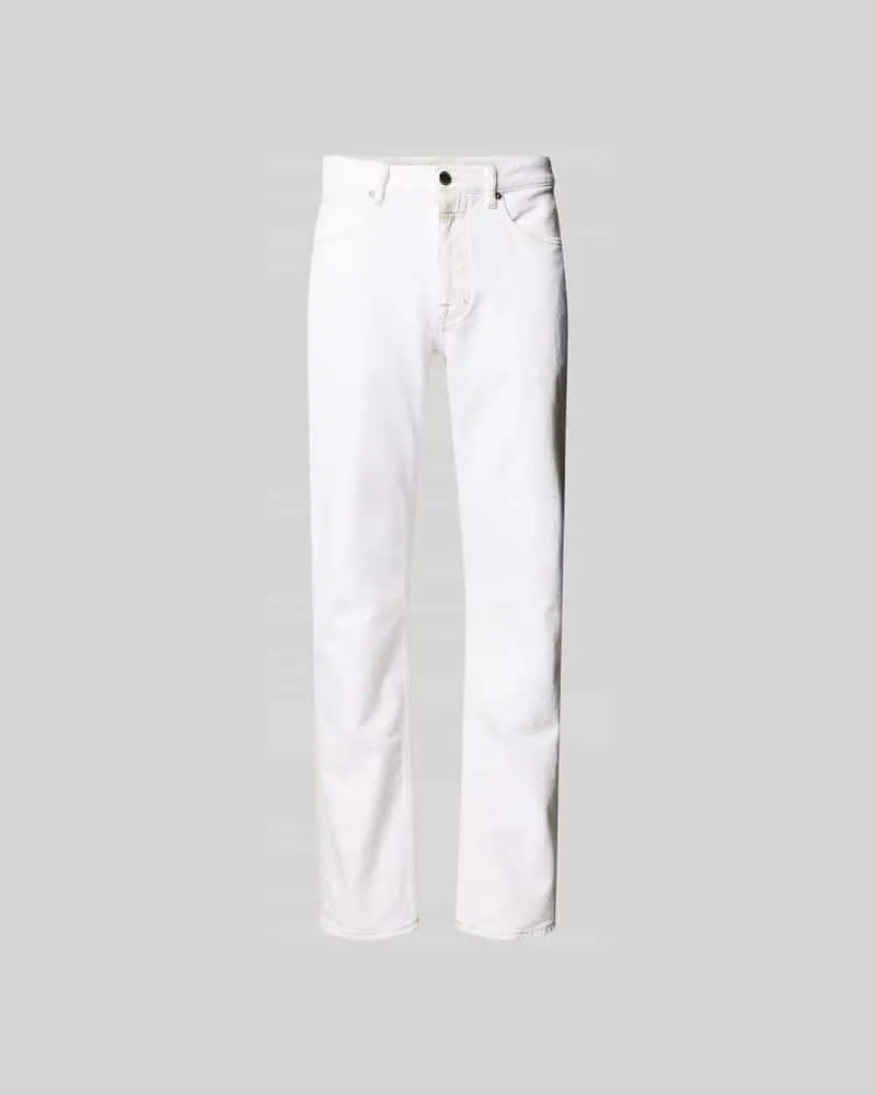 Closed Straight Fit Jeans mit Stretch-Anteil Weiss