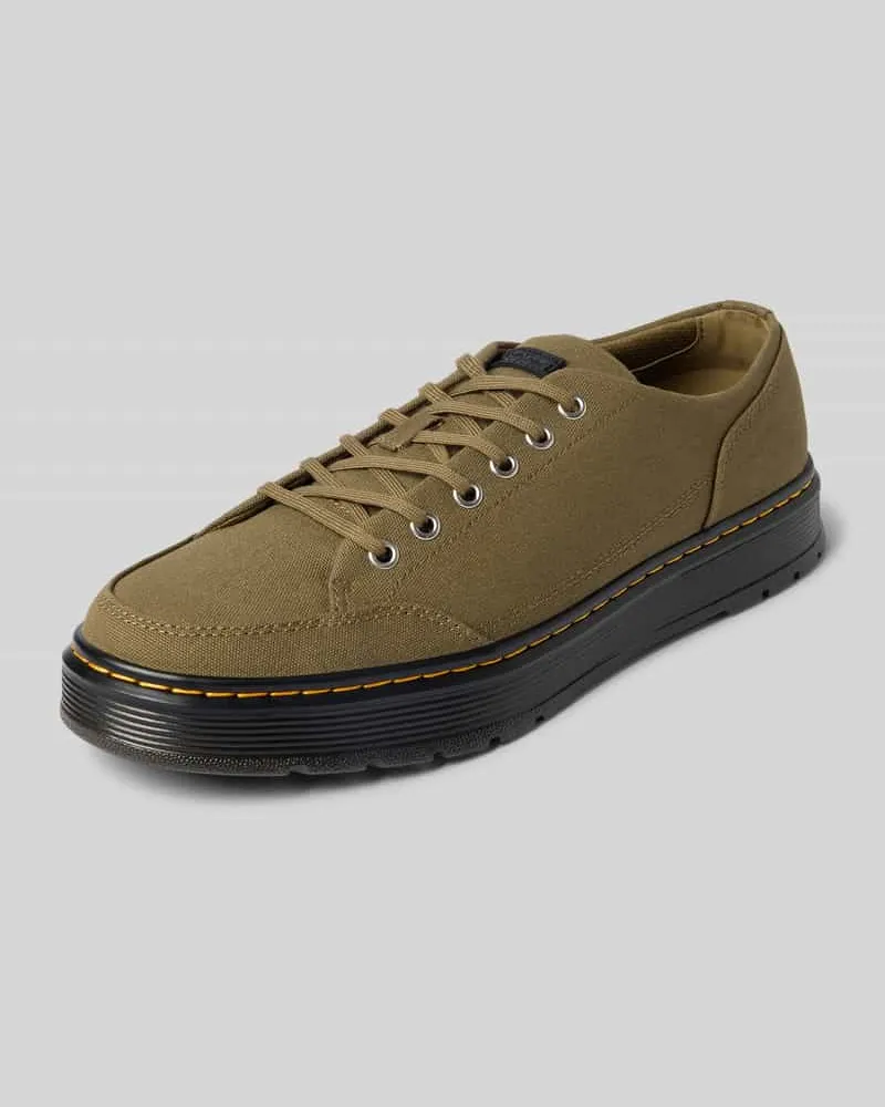 Dr.Martens Schnürschuhe mit Label-Badge Modell 'Brookline Oliv
