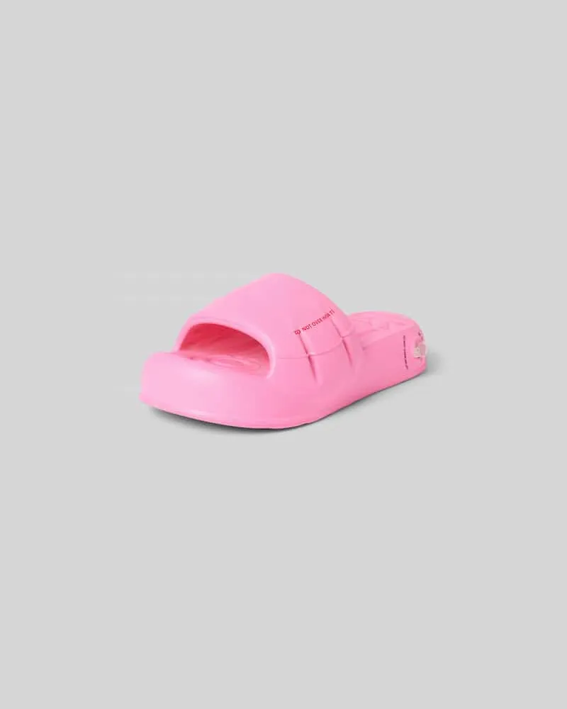 Kenzo Slides mit Label-Print Pink