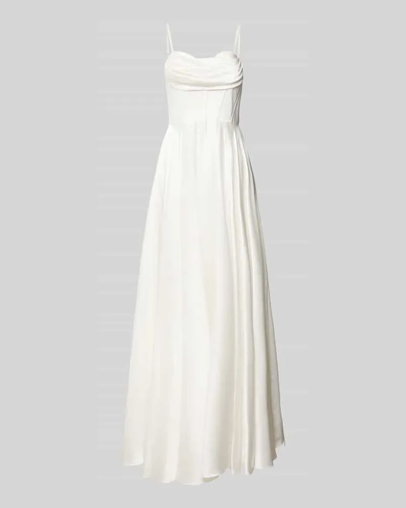 Mascara Brautkleid mit Raffungen Offwhite