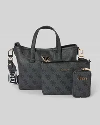 Guess Handtasche mit Label-Details Modell 'LATONA Anthrazit