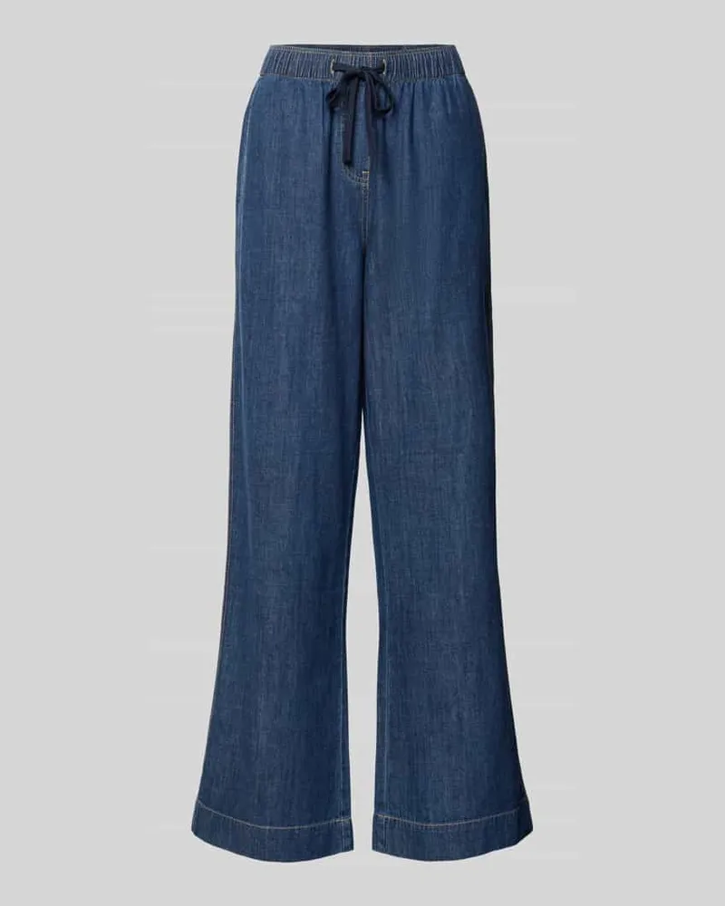 Juvia Wide Leg Jeans aus reiner Baumwolle Blau