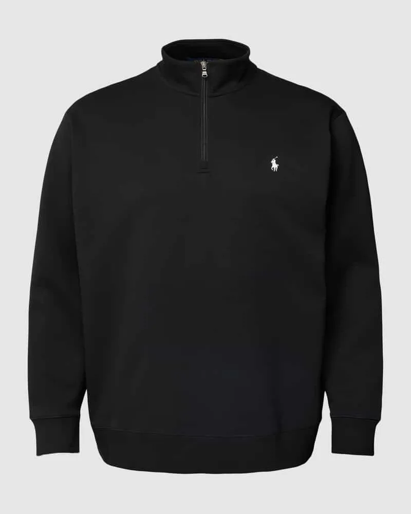 Ralph Lauren PLUS SIZE Sweatshirt mit Stehkragen Black